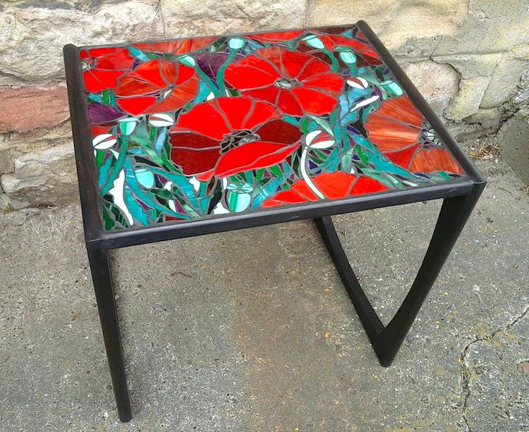 stained glass table