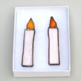 stained glass candle decorations
