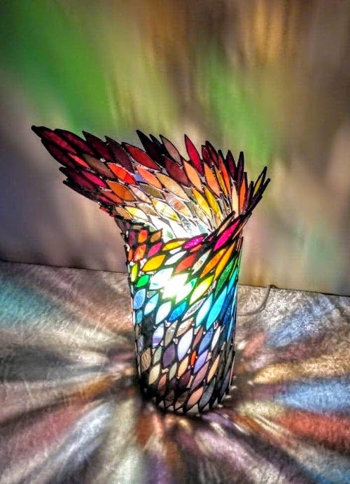 rainbow swirl lamp