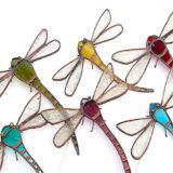 stained glass dragonfly ornaments
