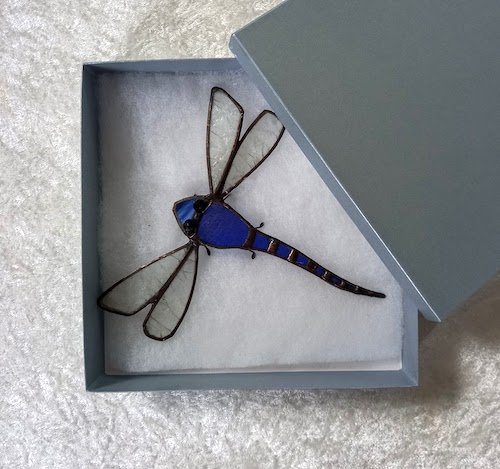 dark blue dragonfly